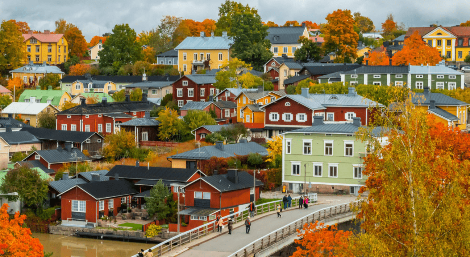 Exploring the Wooden Old Town of Porvoo in Autumn